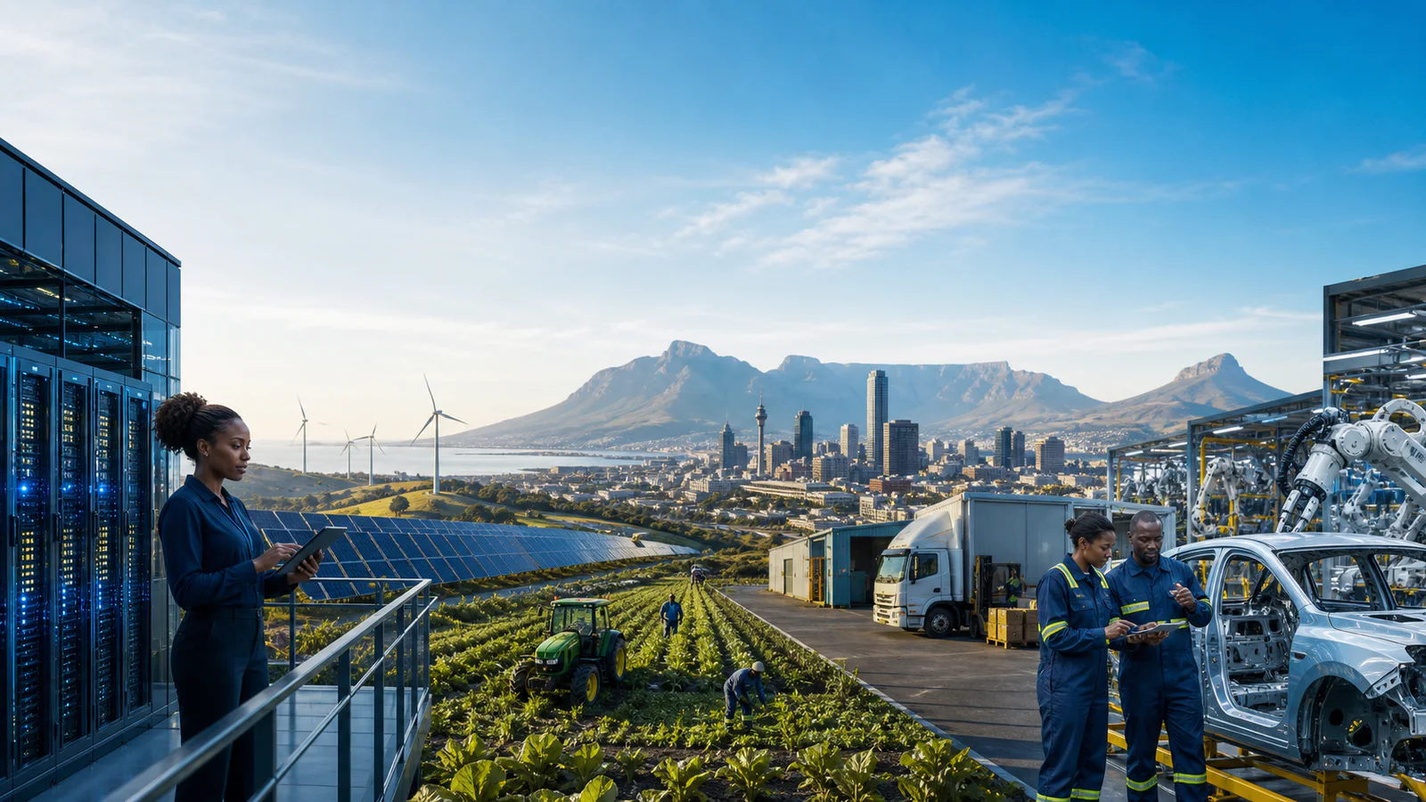 Fast-growing South African industries in technology, clean energy, agriculture and manufacturing