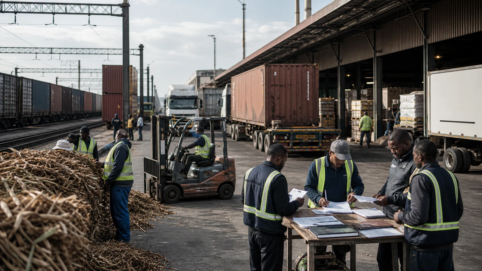 South African agriculture, manufacturing, logistics and digital services connected through supply chains