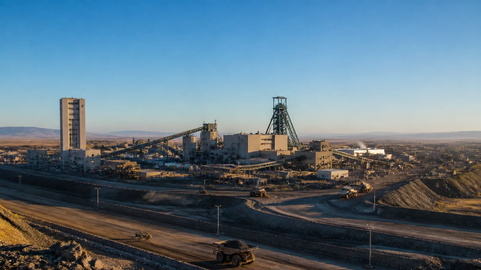 A large South African platinum mine and processing complex representing Northam Platinum’s record 2026 financial performance.